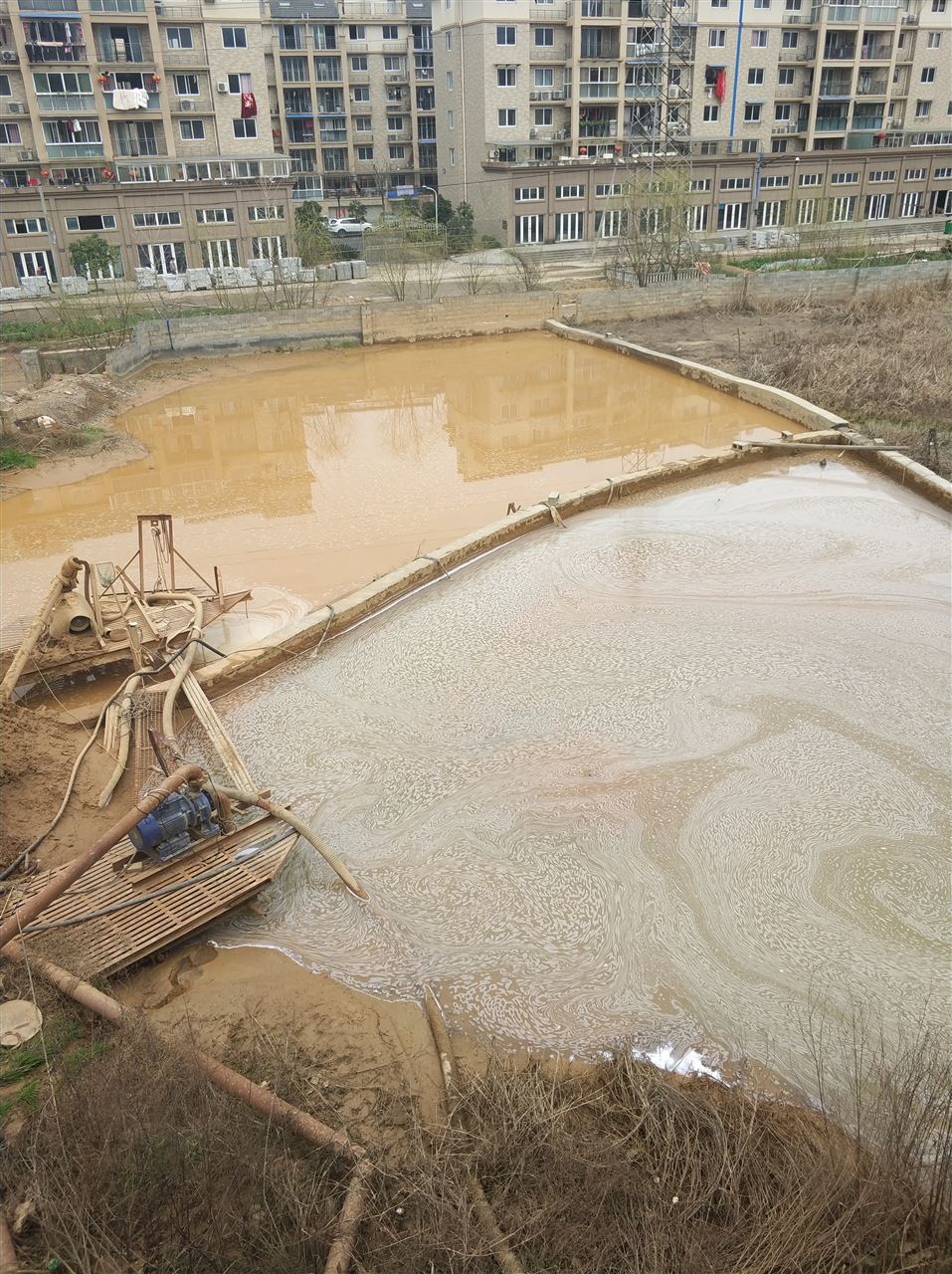 揭东沉淀池淤泥清理-厂区废水池淤泥清淤